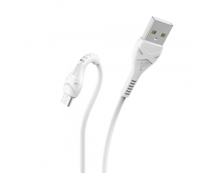 Кабель Hoco X37 Cool power charging data cable for Micro White