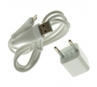 МЗП WUW T18B charger ( EU ) with lightning cable 2USB 2.1A White