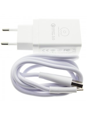СЗУ WUW T27 Quick Charge 3.0 3A with Type - C Cable 2USB White