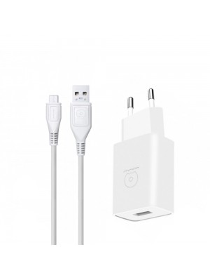 Сетевое зарядное устройство WUW T28 2.1A USB with Micro Cable White