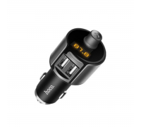 FM-трансмітер Hoco E19 Smart car wireless FM transmitter 2USB 2.4A Metal Grey