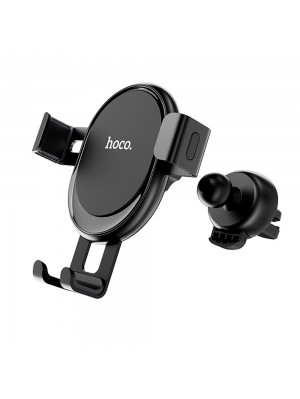 Холдер Hoco CA56 Metal armour air outlet gravity car holder Black
