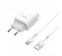 МЗП Hoco C72A Glorious single port charger set ( Type-C ) ( EU ) White