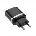 Сетевое зарядное устройство Hoco C12Q Smart QC3.0 charger (EU) Black