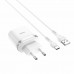 Сетевое зарядное устройство Hoco C12Q Smart QC3.0 charger set (Type-C) (EU) White