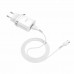 Сетевое зарядное устройство Hoco C12Q Smart QC3.0 charger set (Type-C) (EU) White