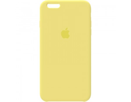 Чехол Silicone Case Full Cover iPhone 6/6S Copy Yellow (4)