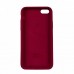 Чехол Silicone Case Full Cover iPhone 6/6S Copy Rose Red (37)