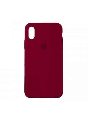 Чехол Silicone Case Full Cover iPhone 6/6S Copy Rose Red (37)