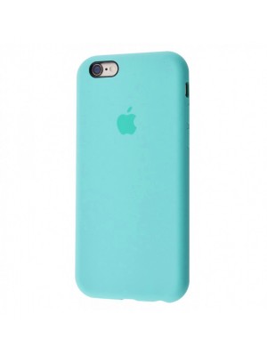 Чехол Silicone Case Full Cover iPhone 6/6S Copy Sea Blue (21)