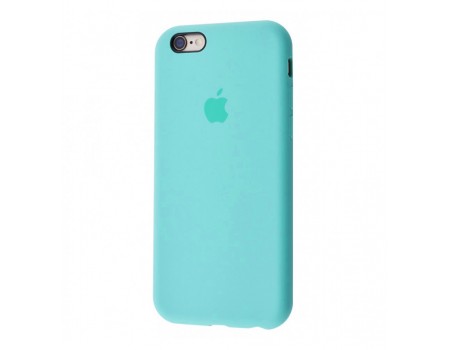 Чехол Silicone Case Full Cover iPhone 6/6S Copy Sea Blue (21)