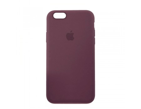 Чехол Silicone Case Full Cover iPhone 6/6S Copy Maroon (42)