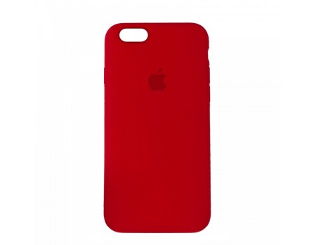 Чехол Silicone Case Full Cover iPhone 6/6S Plus Copy Red (14)