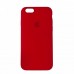 Чехол Silicone Case Full Cover iPhone 6/6S Plus Copy Red (14)