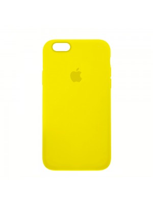 Чехол Silicone Case Full Cover iPhone 6/6S Plus Copy Canary Yellow (50)