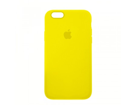 Чехол Silicone Case Full Cover iPhone 6/6S Plus Copy Canary Yellow (50)