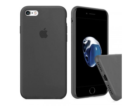 Чехол Silicone Case Full Cover iPhone 7/8 Copy Dark Grey (15)