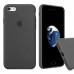 Чехол Silicone Case Full Cover iPhone 7/8 Copy Dark Grey (15)