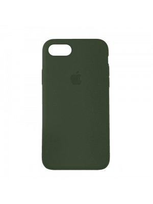 Чехол Silicone Case Full Cover iPhone 7/8 Copy Dark Olive (35)