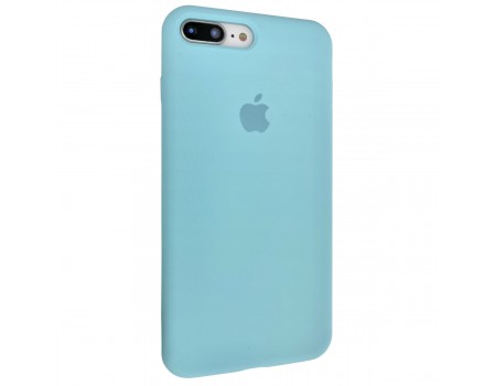 Чехол Silicone Case Full Cover iPhone 7/8 Plus Copy Sea Blue (21)