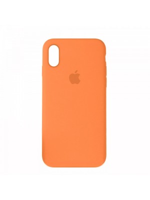 Чехол Silicone Case Full Cover iPhone X/XS Copy Apricot (2)