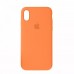 Чехол Silicone Case Full Cover iPhone X/XS Copy Apricot (2)