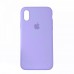 Чехол Silicone Case Full Cover iPhone X/XS Copy Elegant Purple (39)