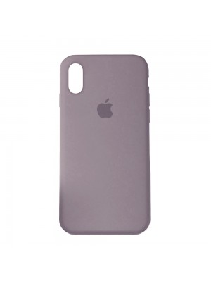 Чехол Silicone Case Full Cover iPhone X/XS Copy Lavender (7)