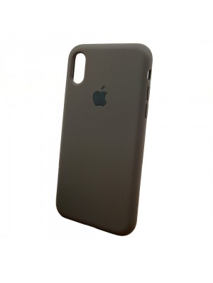 Чехол Silicone Case Full Cover iPhone X/XS Copy Coffee (22)