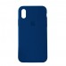 Чехол Silicone Case Full Cover iPhone X/XS Copy Cosmos Blue (46)