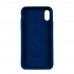 Чехол Silicone Case Full Cover iPhone X/XS Copy Cosmos Blue (46)