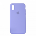 Чехол Silicone Case Full Cover iPhone X/XS Copy Lilac (5)