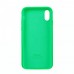 Чехол Silicone Case Full Cover iPhone X/XS Copy Spearmint (47)