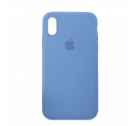 Чехол Silicone Case Full Cover iPhone X/XS Copy Cornflower (53)