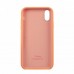 Чехол Silicone Case Full Cover iPhone X/XS Copy Papaya (49)