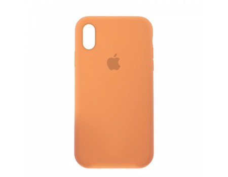 Чехол Silicone Case Full Cover iPhone X/XS Copy Papaya (49)