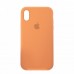 Чехол Silicone Case Full Cover iPhone X/XS Copy Papaya (49)