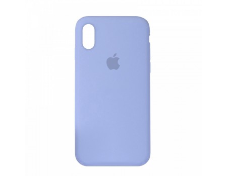 Чехол Silicone Case Full Cover iPhone XR Copy Lilac (5)