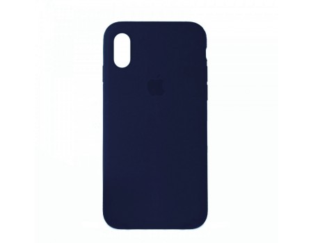 Чехол Silicone Case Full Cover iPhone XR Copy Dark Blue (8)