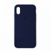 Чехол Silicone Case Full Cover iPhone XR Copy Dark Blue (8)