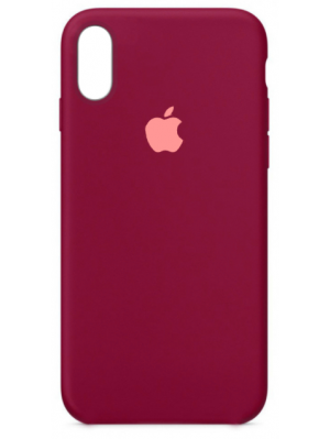 Чехол Silicone Case Full Cover iPhone XR Copy Rose Red (37)