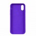 Чехол Silicone Case Full Cover iPhone XR Copy Navy Blue (20)