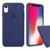 Чехол Silicone Case Full Cover iPhone XR Copy Navy Blue (20)