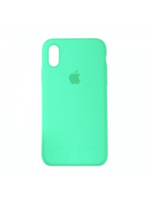 Чехол Silicone Case Full Cover iPhone XR Copy Sea Blue (21)