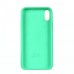 Чехол Silicone Case Full Cover iPhone XR Copy Sea Blue (21)