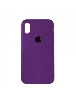 Чехол Silicone Case Full Cover iPhone XR Copy Grape (43)