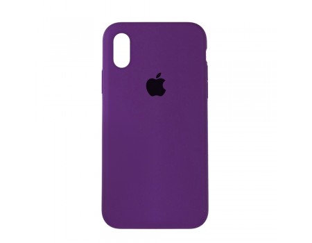 Чехол Silicone Case Full Cover iPhone XR Copy Grape (43)