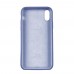 Чехол Silicone Case Full Cover iPhone XR Copy Lavender Grey (28)