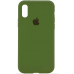 Чехол Silicone Case Full Cover iPhone XR Copy Army Green (45)