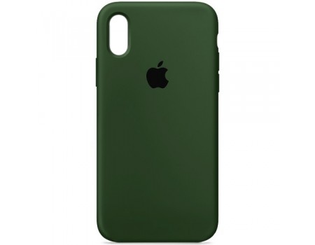 Чехол Silicone Case Full Cover iPhone XR Copy Atrovirens (54)